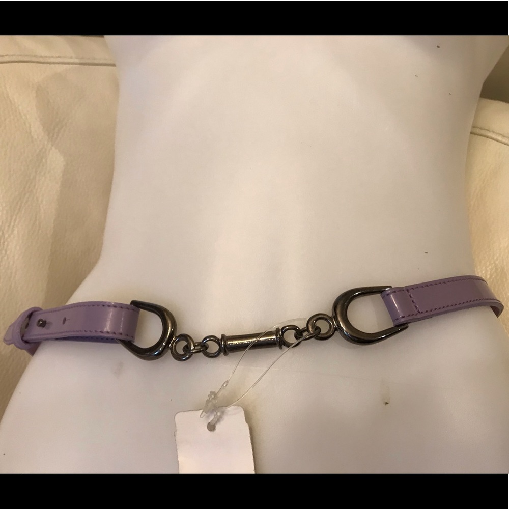 NEW Olsen Purple Leather Belt